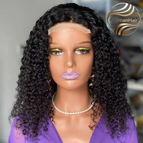 4*4 Swiss Lace SDD Pixie curl  200% Density 16"