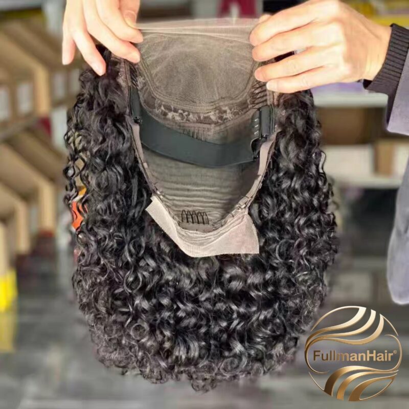 4*4 Swiss Lace SDD Pixie curl  200% Density 16"