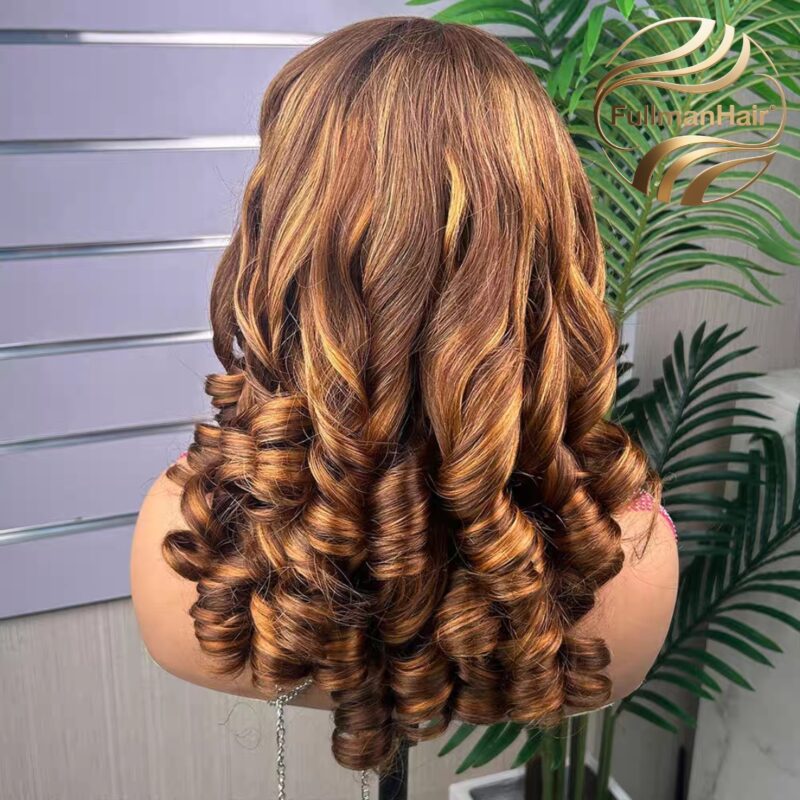 5*5 Swiss Lace SDD Bounce wig 200% Density 26"