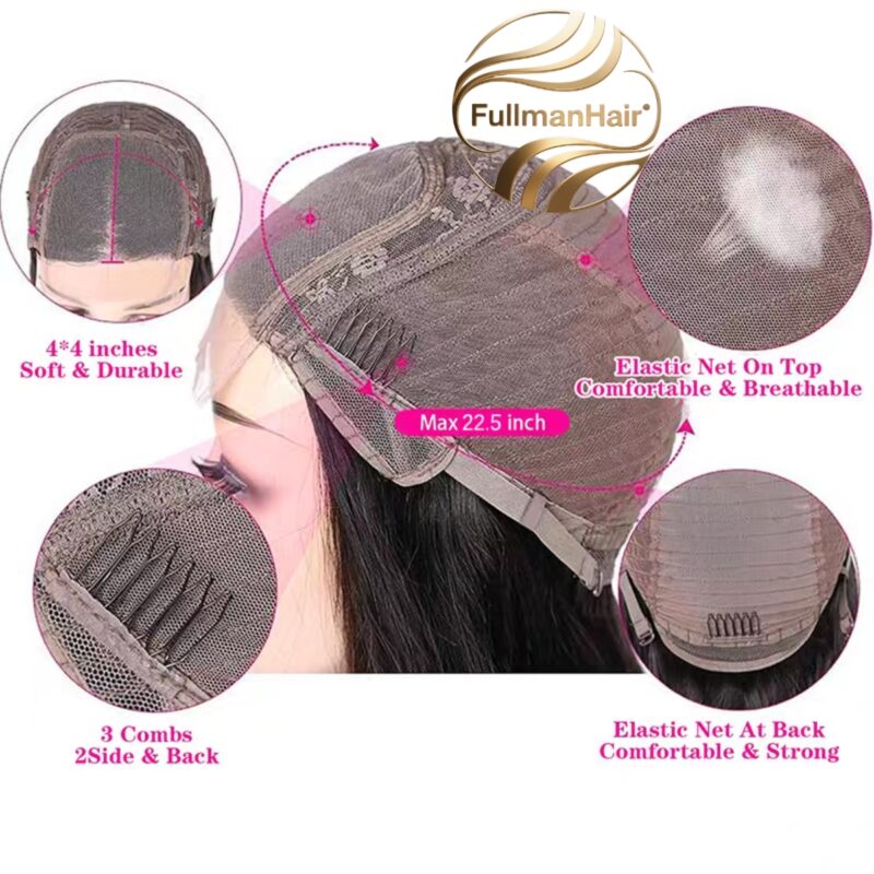 4*4  Swiss Lace SDD  long Yaki 200% Density 26 "