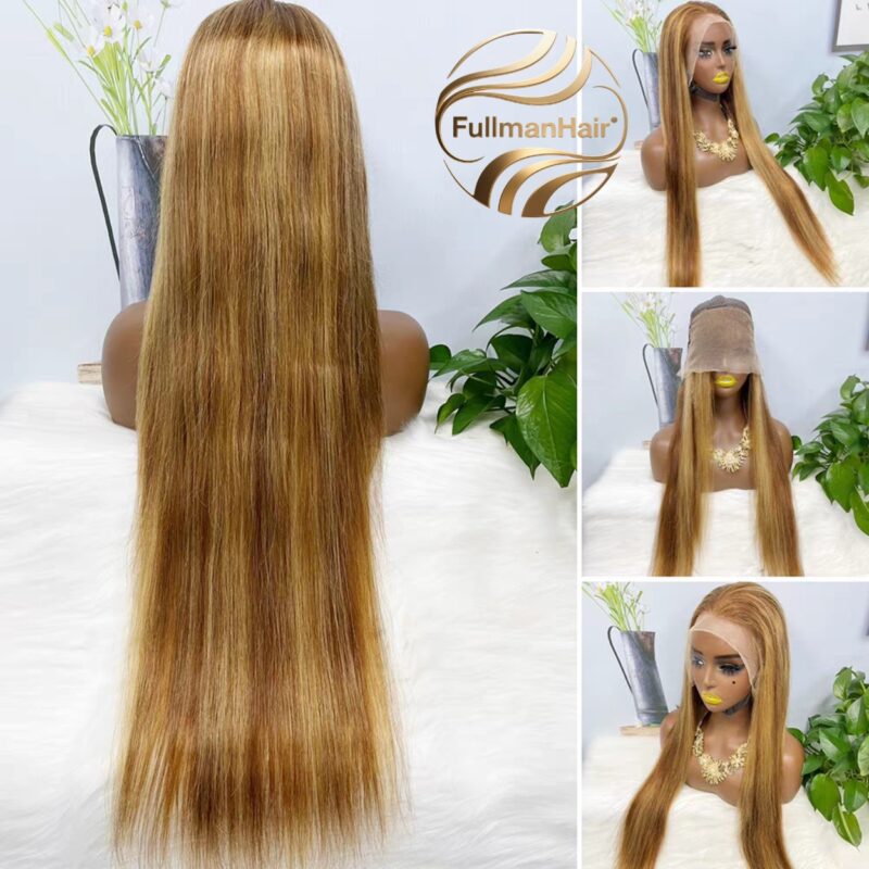 13x4 HD Lace P4-27 Straight Wig 34'' 200% Density