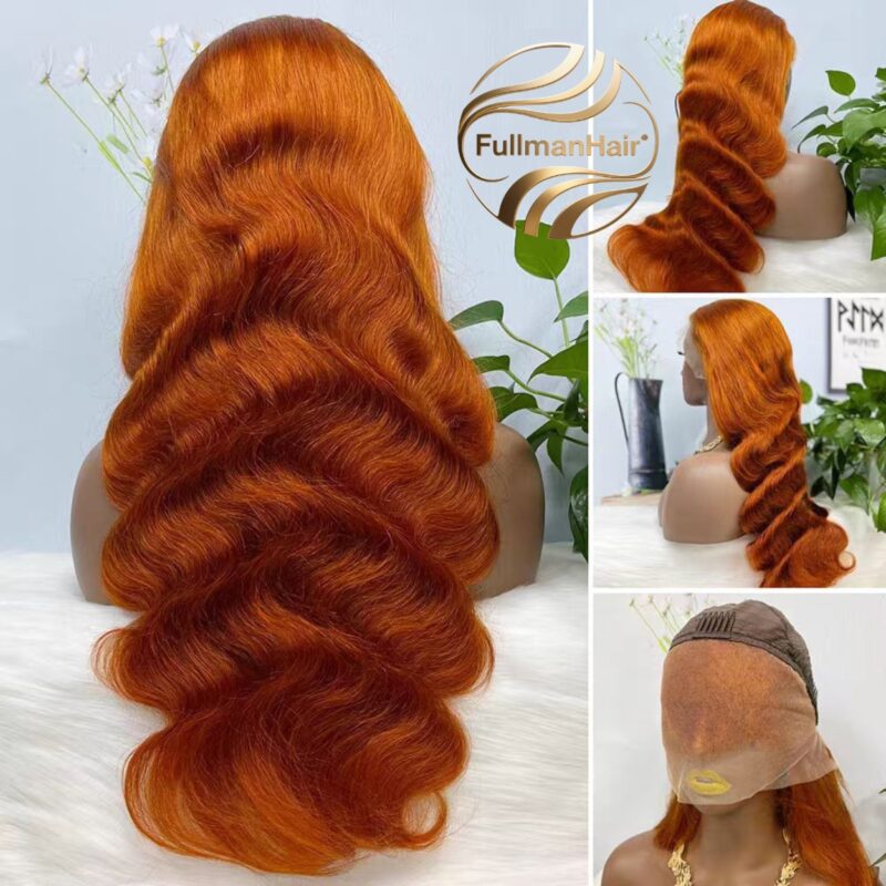 13x4 HD Lace full hair Wig - 30 Inch Body Wave, 200% Density 350# Color (Full Hair)