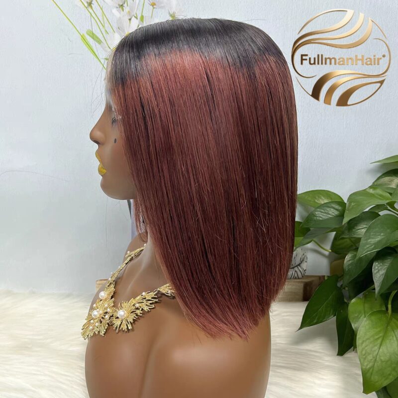 13x4 HD Lace 200% Density T1B-33# BOBO 16 Inch Full Hair Wig