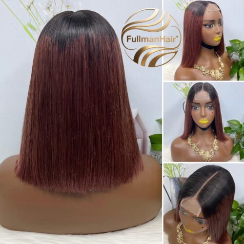 13x4 HD Lace 200% Density T1B-33# BOBO 16 Inch Full Hair Wig
